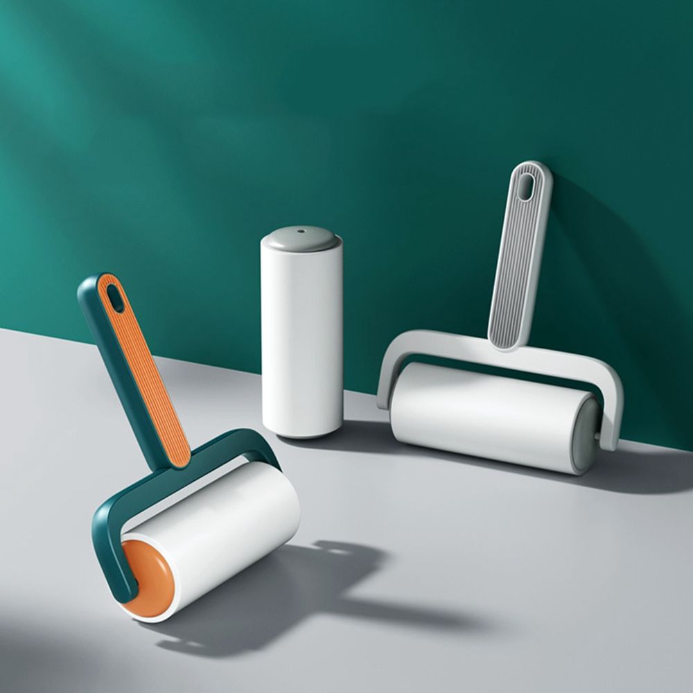 Sticky Hair Tear-Off Sticky Paper Roller Clothes Carpet Pet Hair Remover Portable Replaceable Non-Reusable Cleaning Tool