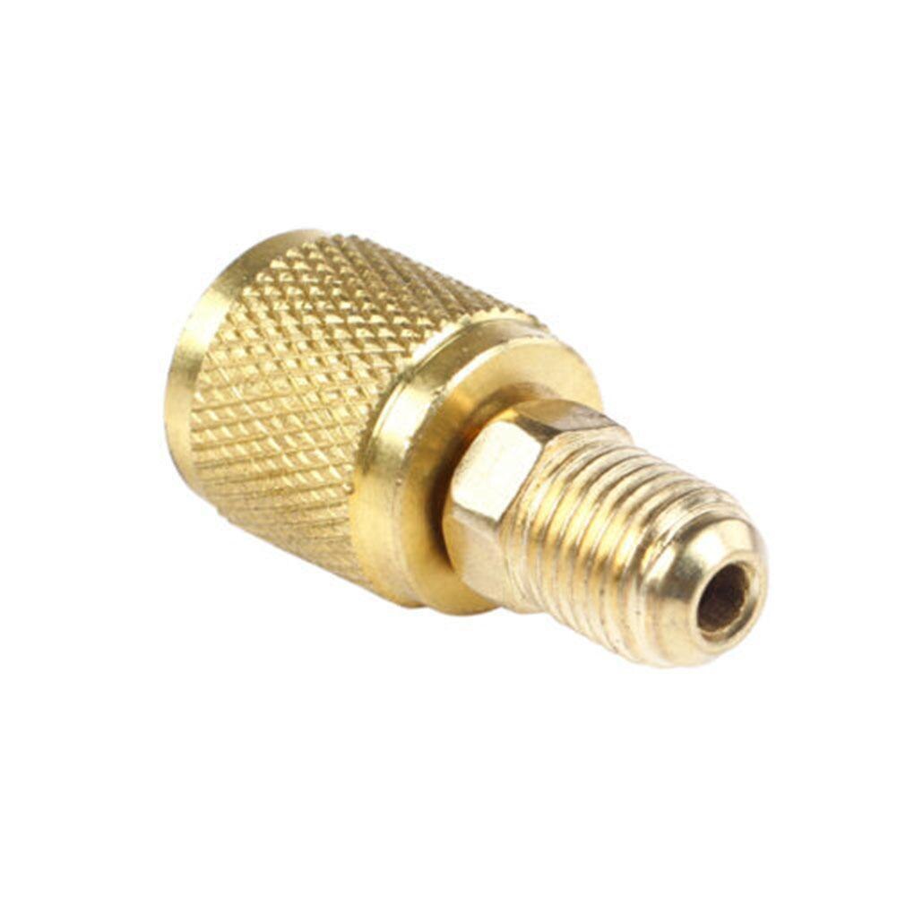 Adaptateur en laiton r410a pour réfrigérant hvac, mini fente vers mâle, 5/16 "1/4 sae, pompe de charge, outil sae, climatiseurs femelles N1H4