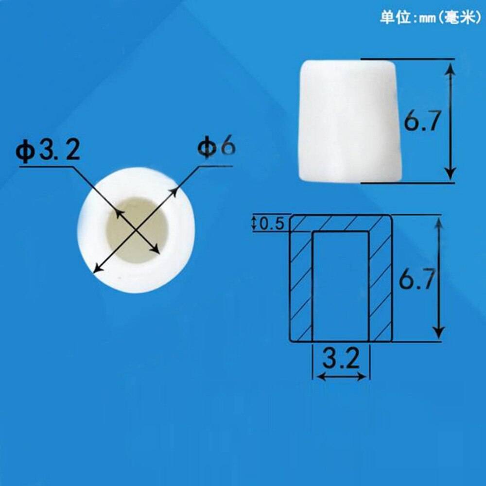 100pcs 6*6.45mm button caps tactile button caps multicolor round switch button caps for 6*6 switch buttons