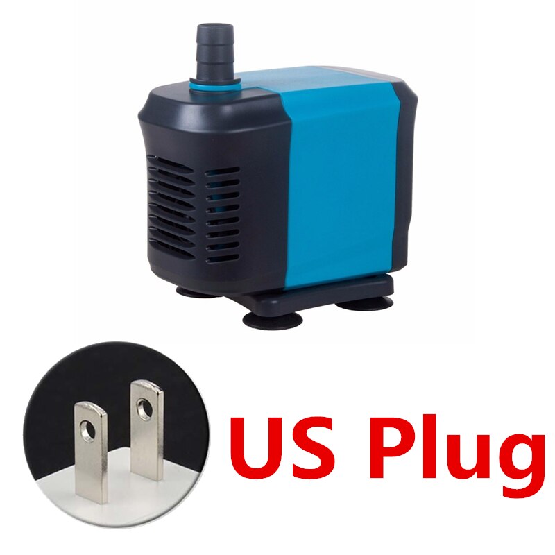 220-240V Submersible Water Circulating Pump Fish Tank Power Fountain Aquarium Hydroponic Pond Pump To Build Waterscape: US Plug / 20W