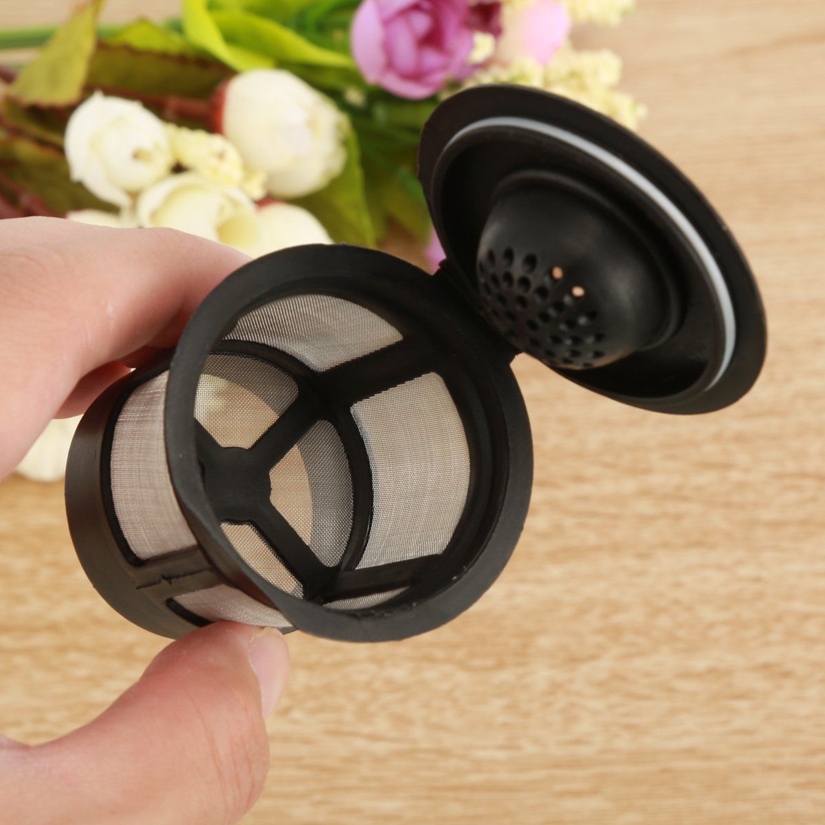 3Pcs Reusable Refillable KCup Coffee Filter Pod for Keurig K50 & K55