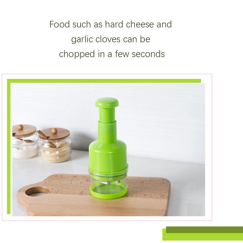 Stainless Steel Hand-Pressed Vegetable Cutter Food Chopper For Cutting Onion And Chopping Vegetable