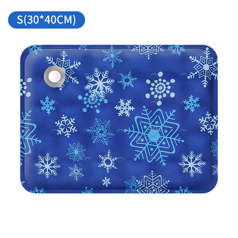 Summer Ice Cushion Pet Cooling Mat Sleeping Mat Cooling Gel Cushion Water Cushion Cat Dog Cold Bed Ice Mat Blanket Dormitory Mat: M / WHITE