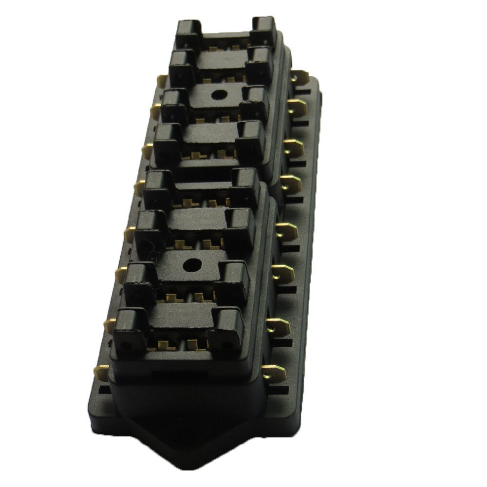 EE support Car Truck Van 8 Way Circuit Standard ATO Blade Fuse Box Block Holder 12V 24V