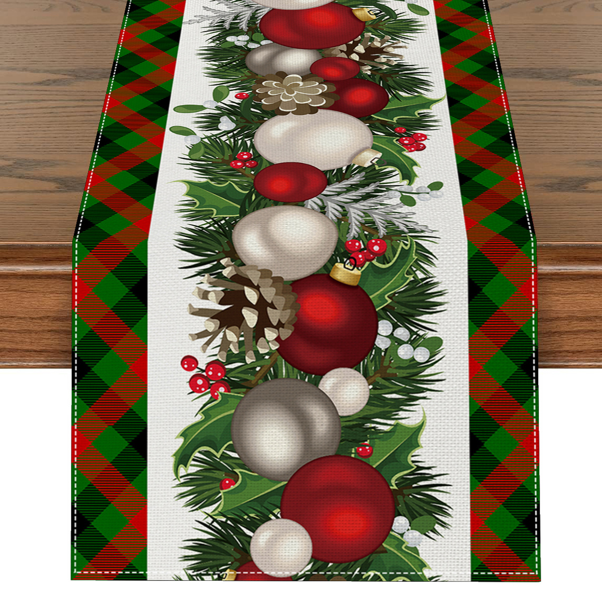 Bohemisk halloween julgranslöpare tvättbar jul heminredning löpare byrå halsduk vinterdel: 30*180cm / Marinblå