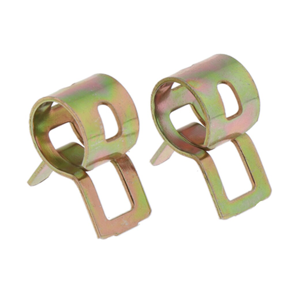 10x Lente Clip Set Brandstof Slang Air Tube Clamp Fastener 8Mm/0.31Inch Voor Auto
