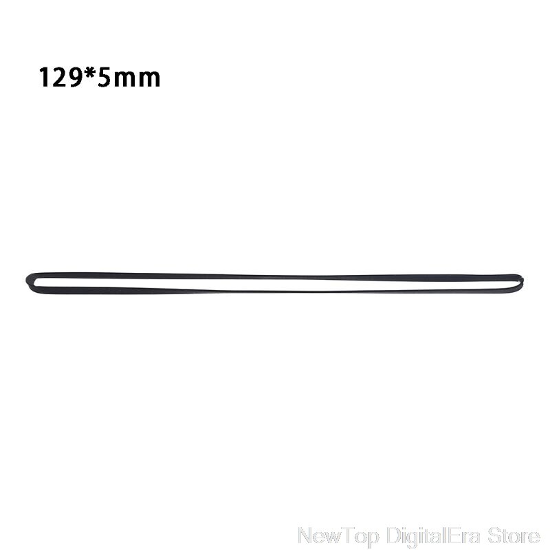 5mm szeroki gramofon pasek gumowy wymiana płaski pas napędowy do gramofon gramofony napędzane paskiem S26 20 Dropshipping: 5X129MM