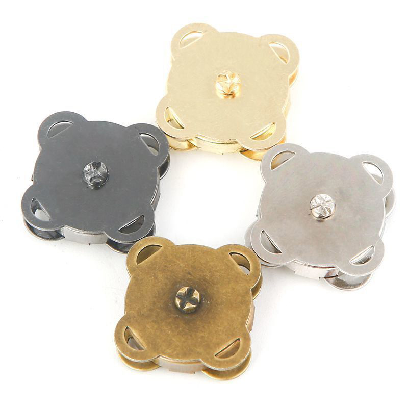 10sets 10mm 14mm 18mm Magnetic Snap Fasteners Clasps Buttons Handbag Purse Wallet Craft Bags Parts Accessories Adsorption
