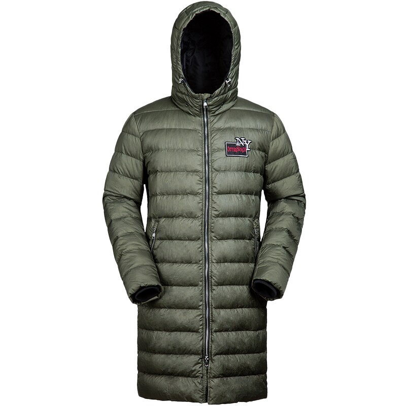 BOSIDENG-chaqueta con capucha de invierno para hombre, abrigo largo de plumas, prendas de vestir finas y cálidas, color negro, B1601043