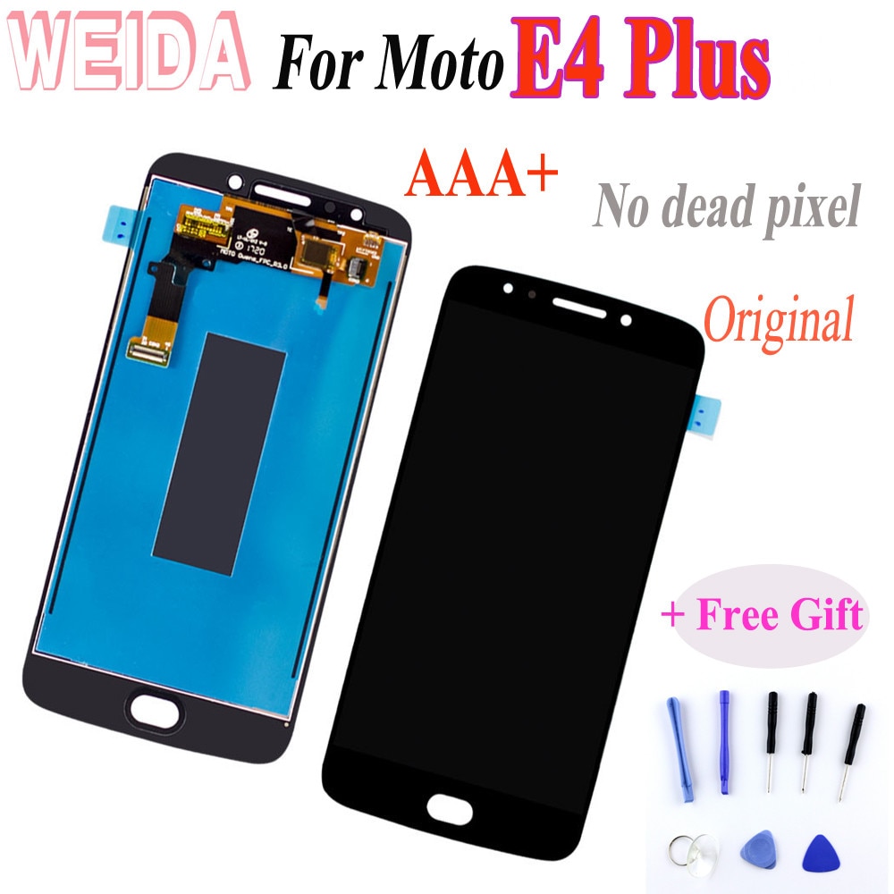 Motorola Moto E4 plus XT1770 XT1771 XT1772 XT1773 XT1775 XT1776 LCD Display Touch Screen Digitizer Assembly Black+Free ship