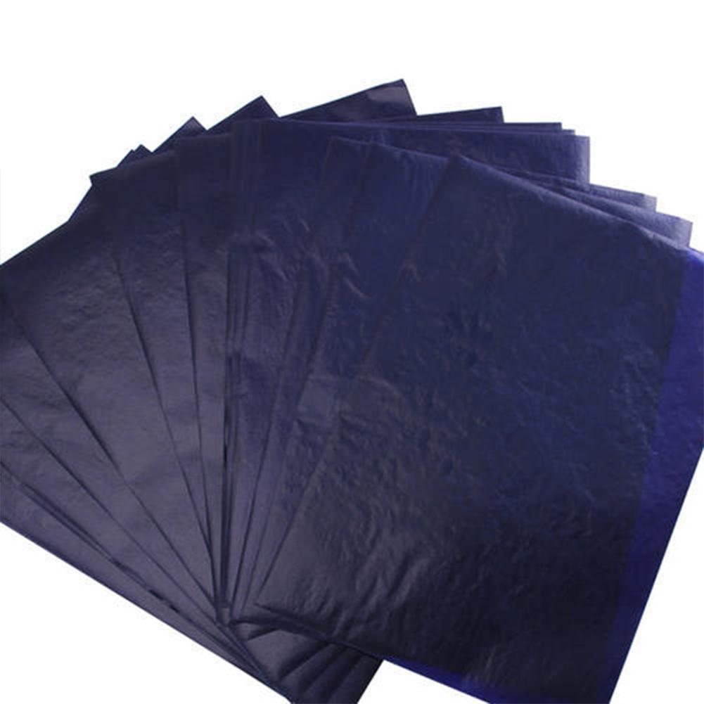 50Pcs Blue Double Sided Carbon Paper 16K 32K 48K Paper Office Stationery Supplies Thin Finance Type