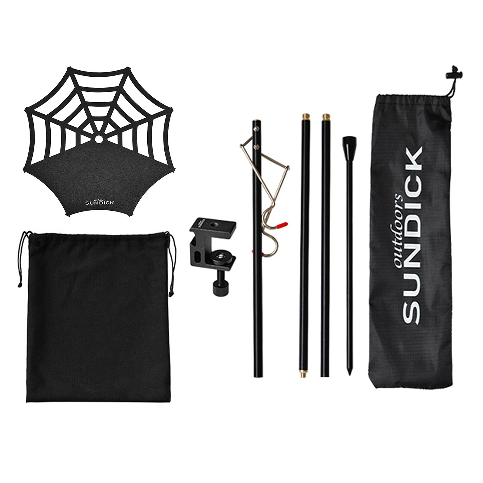 Sundick-bandeja portátil para poste de luz, soporte ligero de acero inoxidable para lámpara, accesorio de Camping