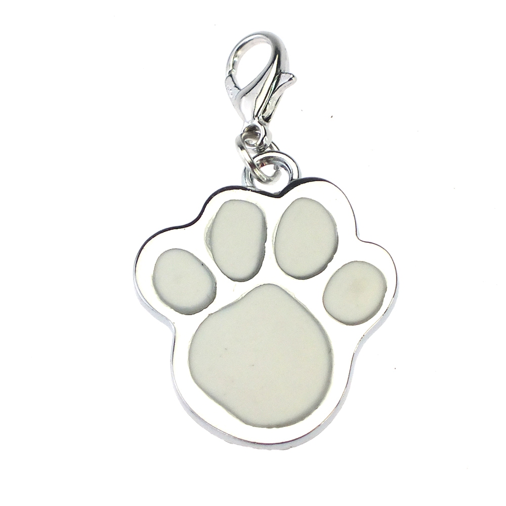 Etiquetas de identificación para perros, etiqueta de identificación, Metal sólido, garra de huellas de mascotas, Collar para perro, colgantes decorativos, accesorios para mascotas, gatos, CZ0001