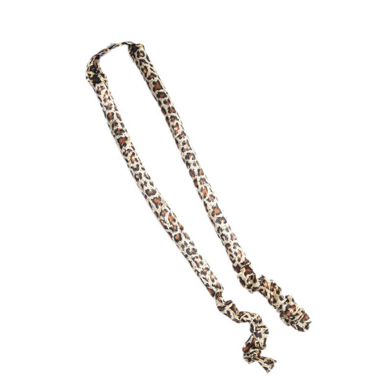 Rulos para el cabello para dormir, varillas flexibles para rizar el cabello, ondulador mágico, sin calor, espiral, flor de pera: Leopard Print