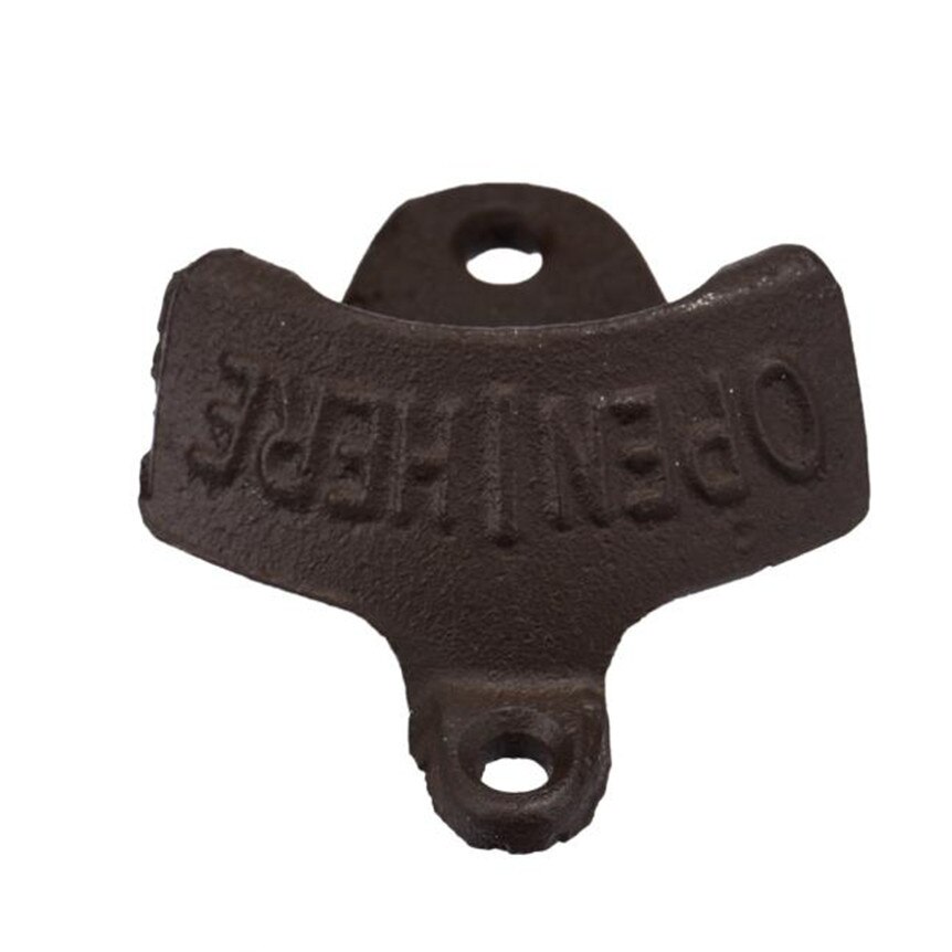 Flesopener Vintage Rustieke Gietijzeren Wandmontage Bier Opener Tool Bar Openers Duurzaam Drinken Accessoires Thuis Party Leveranties