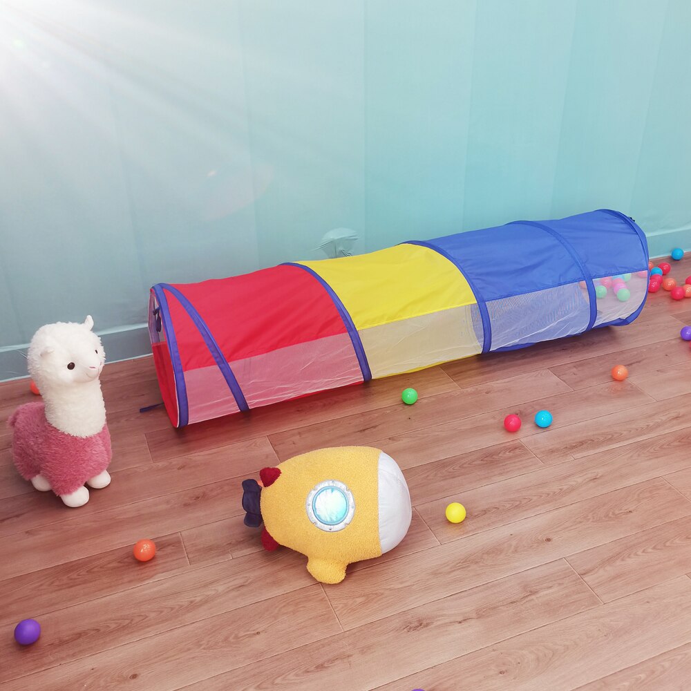 Draagbare Kleurrijke Kids Tunnel Tenten Kruipen Tunnel Opvouwbaar Opvouwbare Indoor Kids Speelhuis Tent Meisjes Jongen Kamer Decoratie