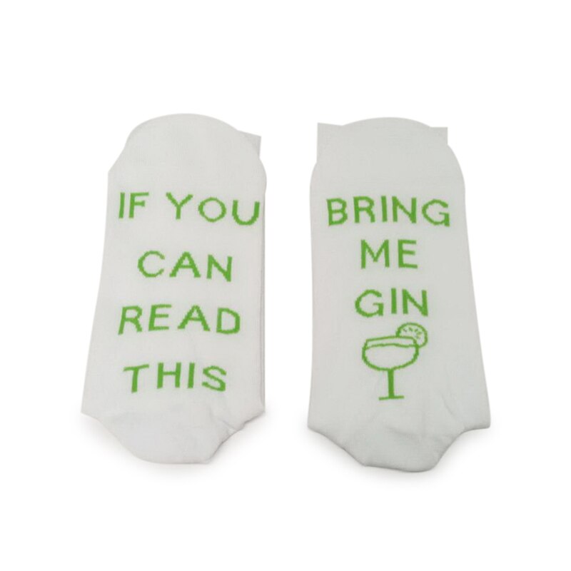 Good Healthy 1 Pair Socks If You Can Read This Bring Me Gin Funny Breathable Elasticity for Winter: Default Title