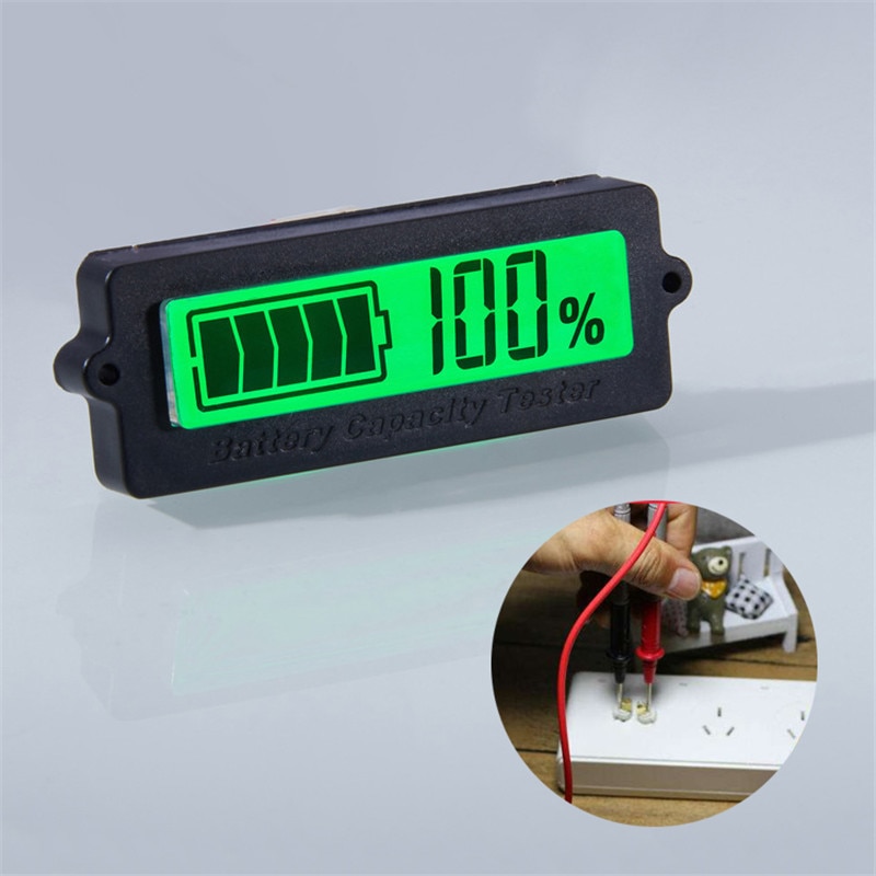 12V 24V 36V 48V LCD car Acid Lead Lithium Battery Capacity Indicator Digital Voltmeter Voltage Tester