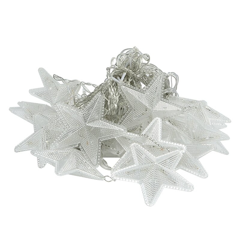 16 Star String Lights LED Lantern Pentagram Inverted V Curtain Lights For Festive Bedroom Home Party Decoration EU Plug