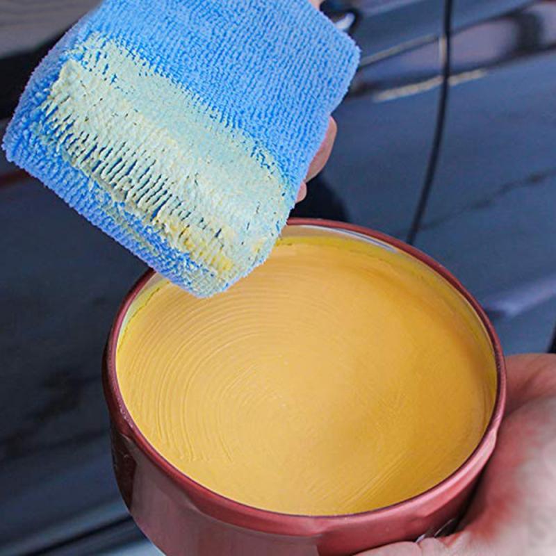 Car Wash Cleaning Sponge Block Microfiber Wax Applicator Pad Polishing Sponge Terry Cloth Box Polished Cleaning Block