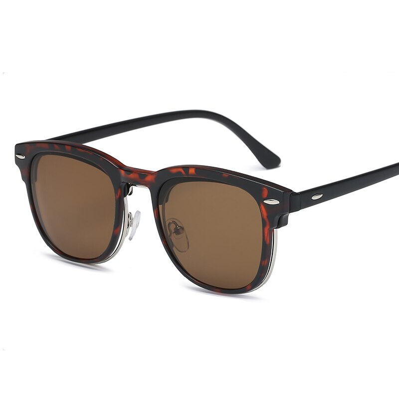 Clip on Sunglasses clip on glasses half frame Men Women mirror clip Sun Glasses Night Vision Driving sunglasses for men: C3