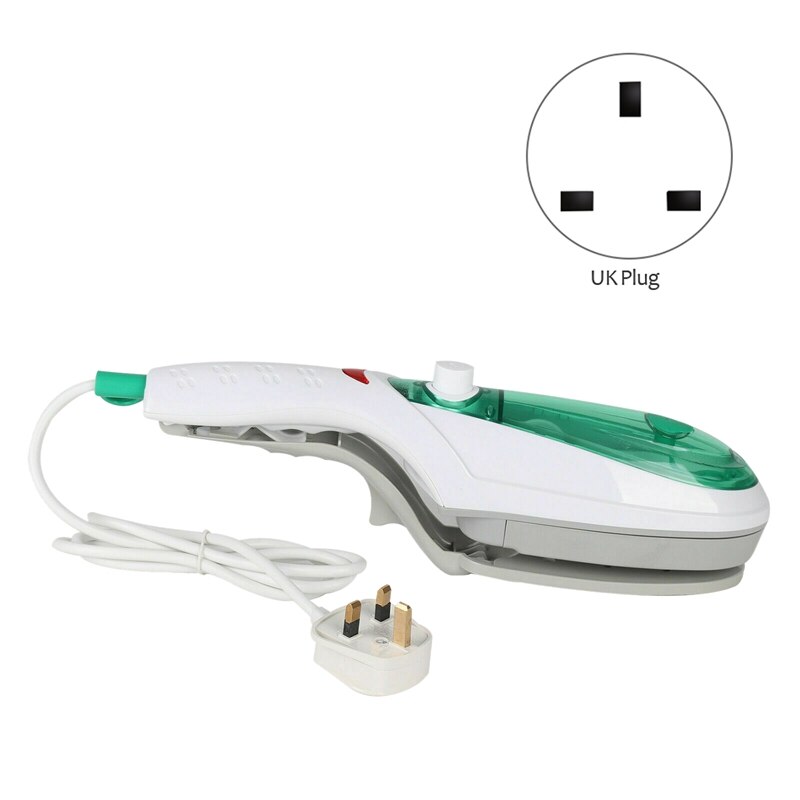 1000w bærbare håndholdte elektriske dampstrykebørster damper reise klesvask klær uk plug