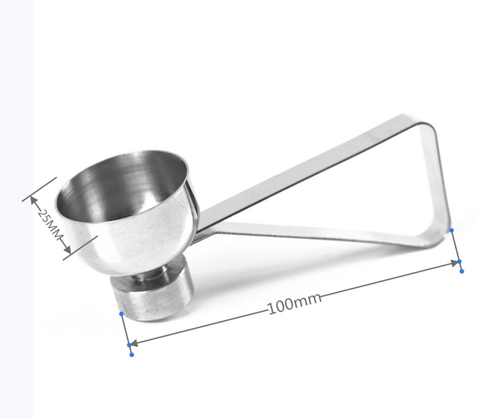 Neue Praktische Metall Ei Schere Ei Deckel Cutter Hülse Öffner Edelstahl Gekocht Rohes Ei offen Kreative Küche Werkzeuge einstellen: S