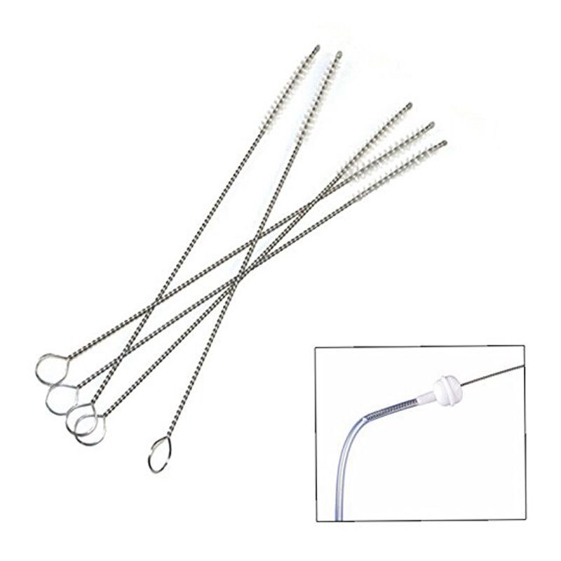 Spazzola per la pulizia della cannuccia, spazzole per la pulizia del tubo della spazzola per tubi in Nylon, Set di 10
