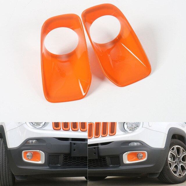 Yaquicka auto exterieur mistlamp voor lamp afdekkap trim frame styling mallen voor jeep renegade abs