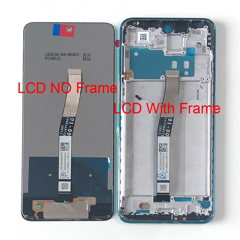 6.67 "Originele M &amp; Sen Voor Xiaomi Redmi Note 9S Screen Lcd Note 9S Display + Touch digitizer Frame Voor Redmi Note 9 Pro Max/9Pro
