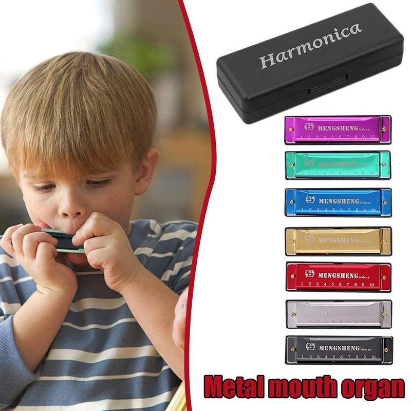 10 Holes For Rock Country Folk Jazz Melodica Swan Diatonic Mouth Organ Blues Instrument Music Woodwind Harmonica Harp W1G0