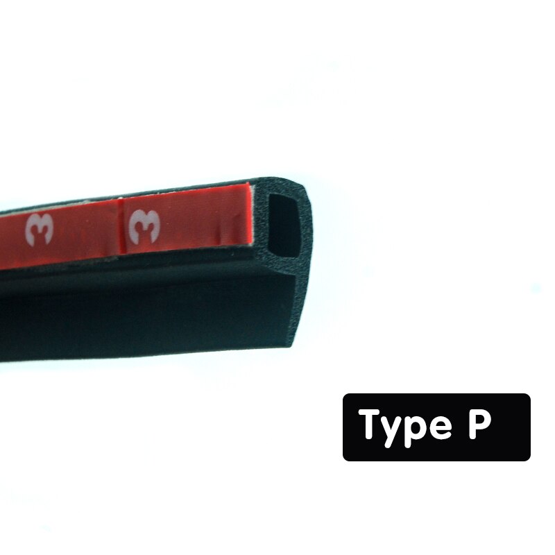P Z D B Type 4 Meter Auto Deur Afdichting Weatherstripping Deur Rubberen Afdichting Strip Auto Geluidsisolatie Rubber Afdichting voor Auto Rubber: p-type 4M