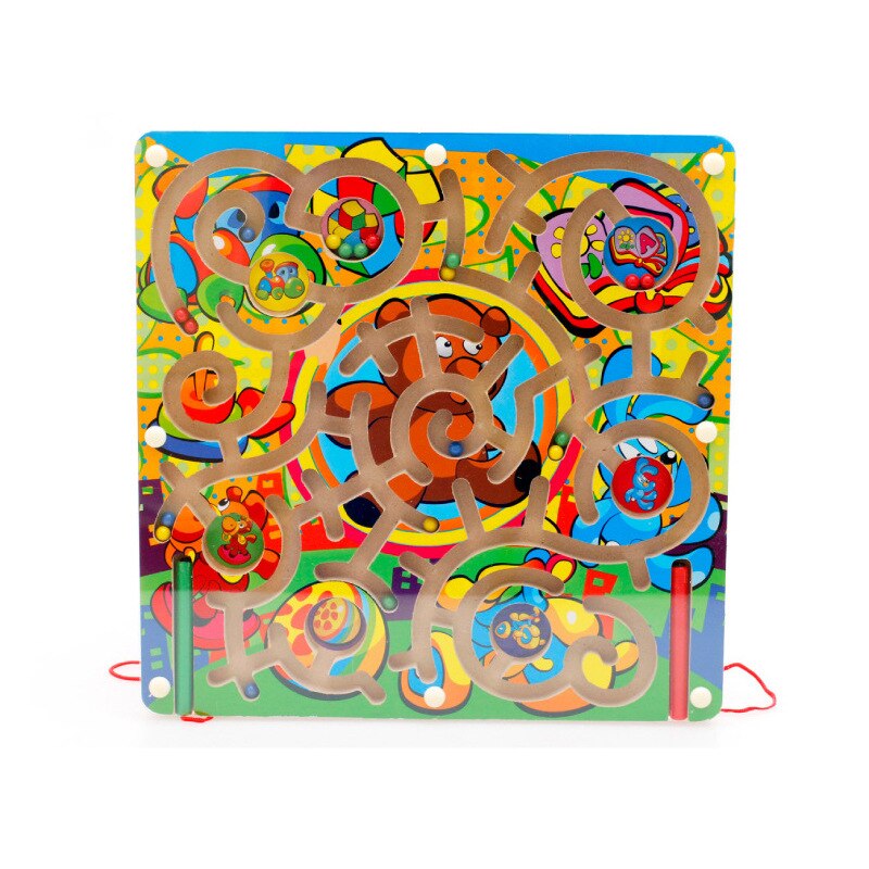 Magnetische labyrinth eltern-kind baby magnetische kinder puzzle 3-4-6 jahre alt mädchen junge intelligenz stift stift spielzeug: animals