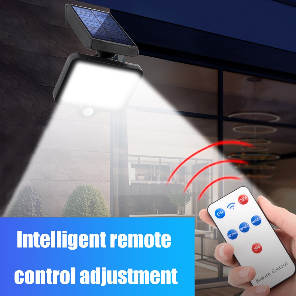 LED Solar Wall Light Outdoors Motion Sensor Waterproof Garden Lighting + 5m Extension Cable Courtyard Fence Driveway Street Lamp