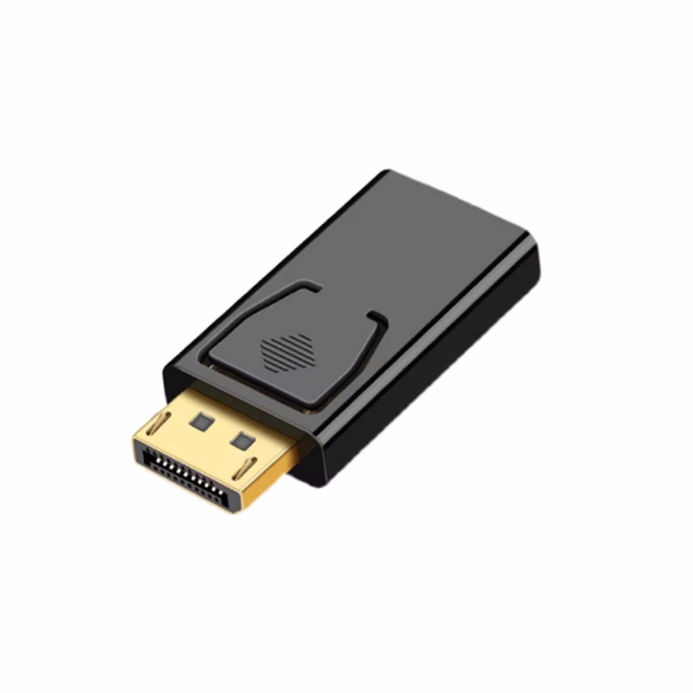 1080P/4K DP mâle vers HDTV femelle DisplayPort vers HDMl adaptateur convertisseur vidéo Audio prise commutateur pour ordinateur TV ordinateur portable: Black