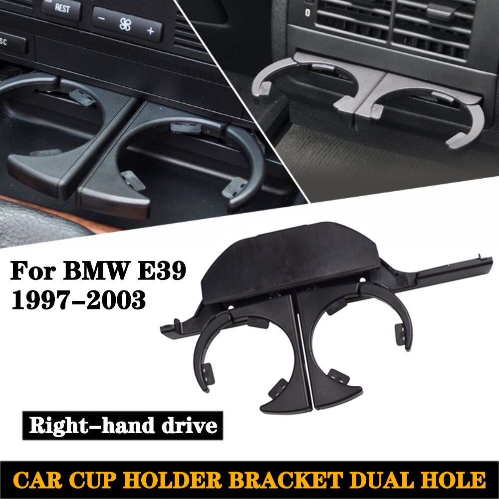 Auto Achter Bekerhouder Beugel Dual Gat Plastic Center Console Bekerhouder Vervanging Auto Accessoires Voor Bmw E39 1997-2003