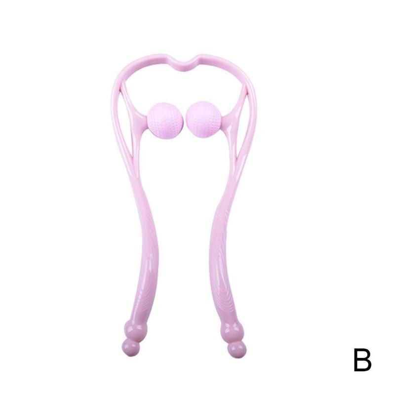 Neck Massager Therapy Neck and Shoulder Dual Trigger Point Roller Self-Massage Tool Relieve Hand Pressure Deep Massage: B