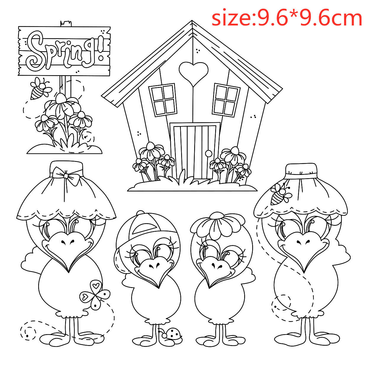 House crows Transparent Clear Silicone Stamp/Seal for DIY scrapbooking/photo album Decorative clear stamp sheetstampons