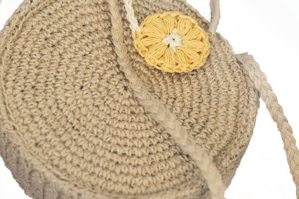 Kavshak Gänseblümchen Detail Jute Stilvolle Natürliche Runde Tasche Rattan Strand Bote in Der Türkei luxus handtaschen frauen taschen