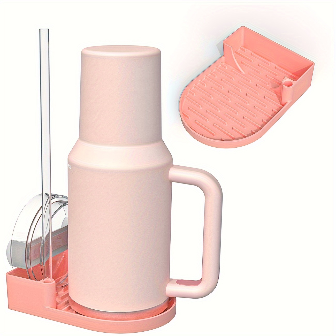 Estante para tienda en seco de vasos de , estación de secado para vasos para limpiar tazas y almacenamiento, portavasos de agua