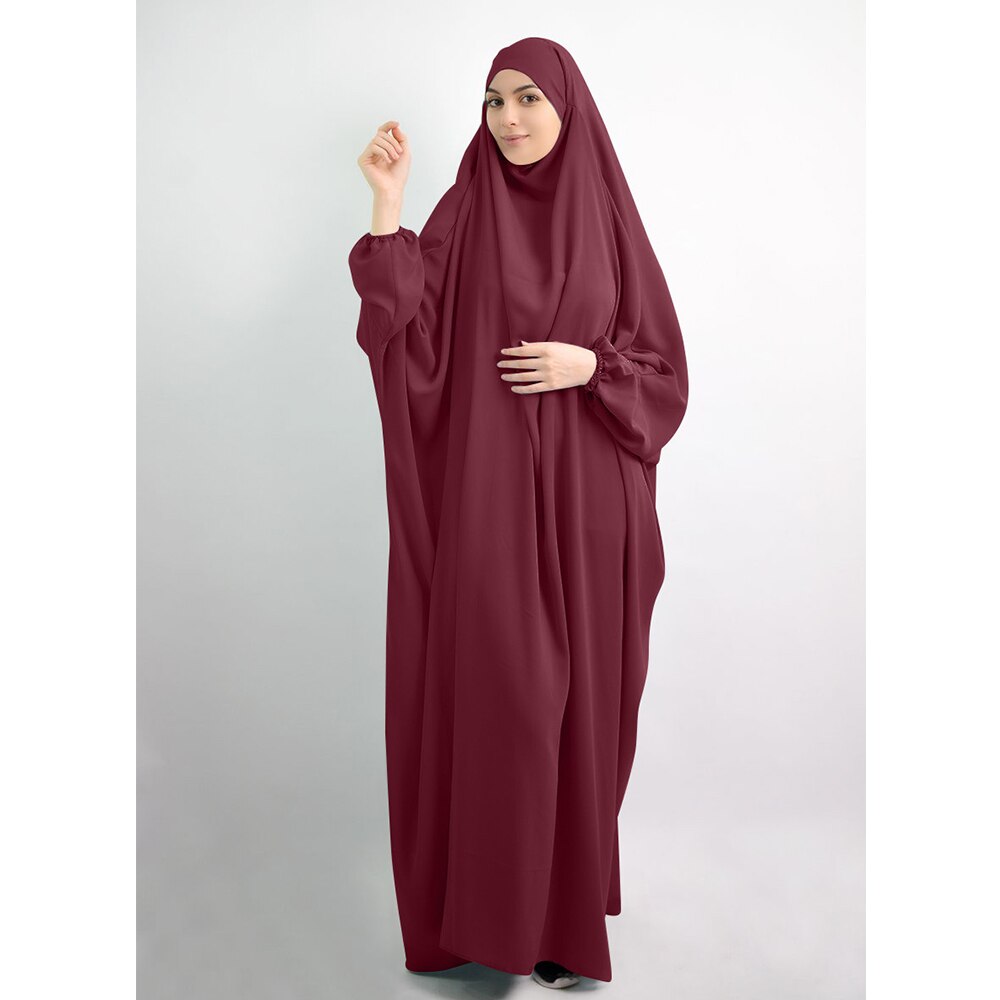 Femmes musulmanes à capuche Hijab robe prière vêtement Jilbab Abaya longue Khimar couverture complète Ramadan robe Abayas vêtements islamiques Niqab