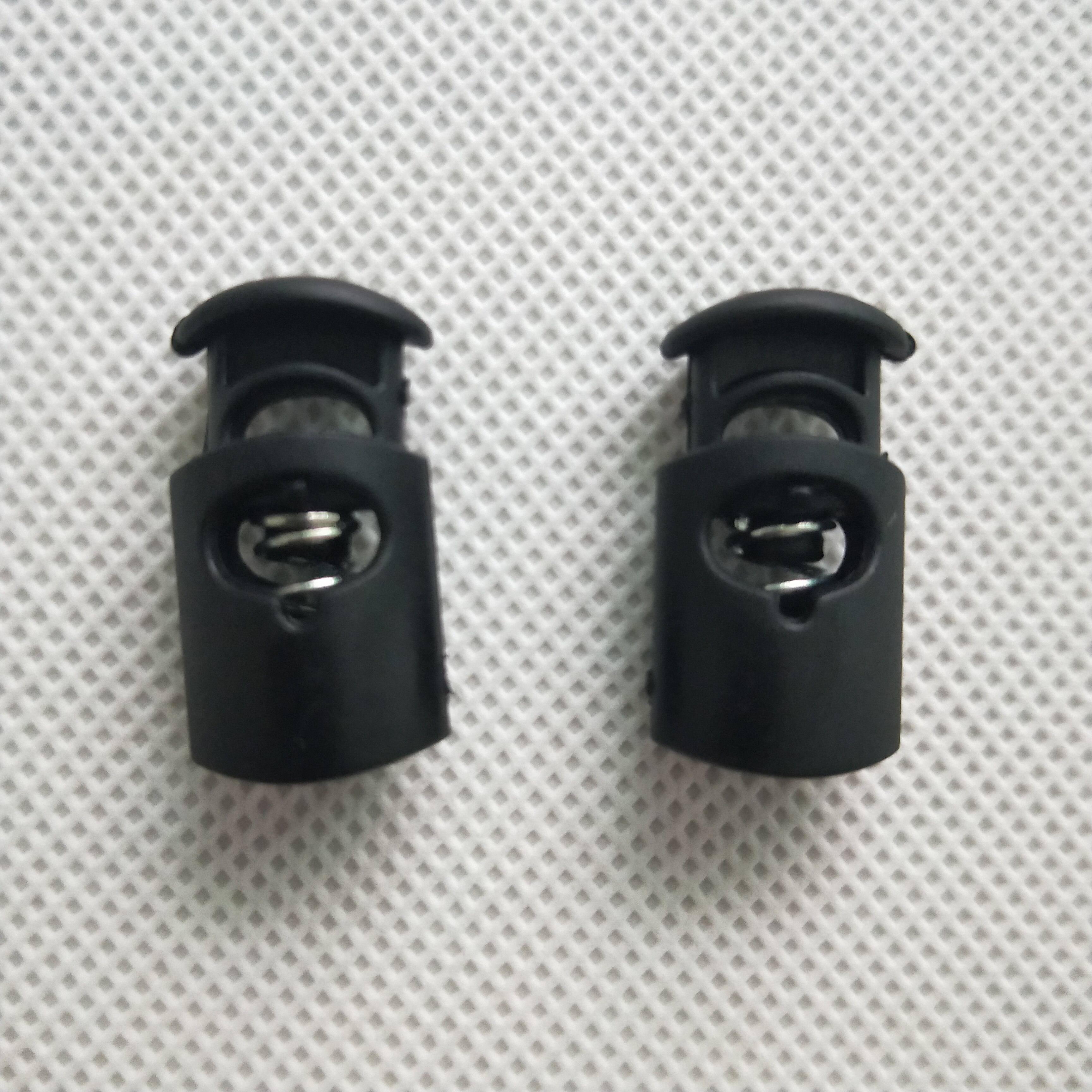 Plastic Stoppers Cord Lockhole Toggles Clip Apparel Bungee Cord Accessories Clothes Plastic Push Lock Flat tubbiness shape