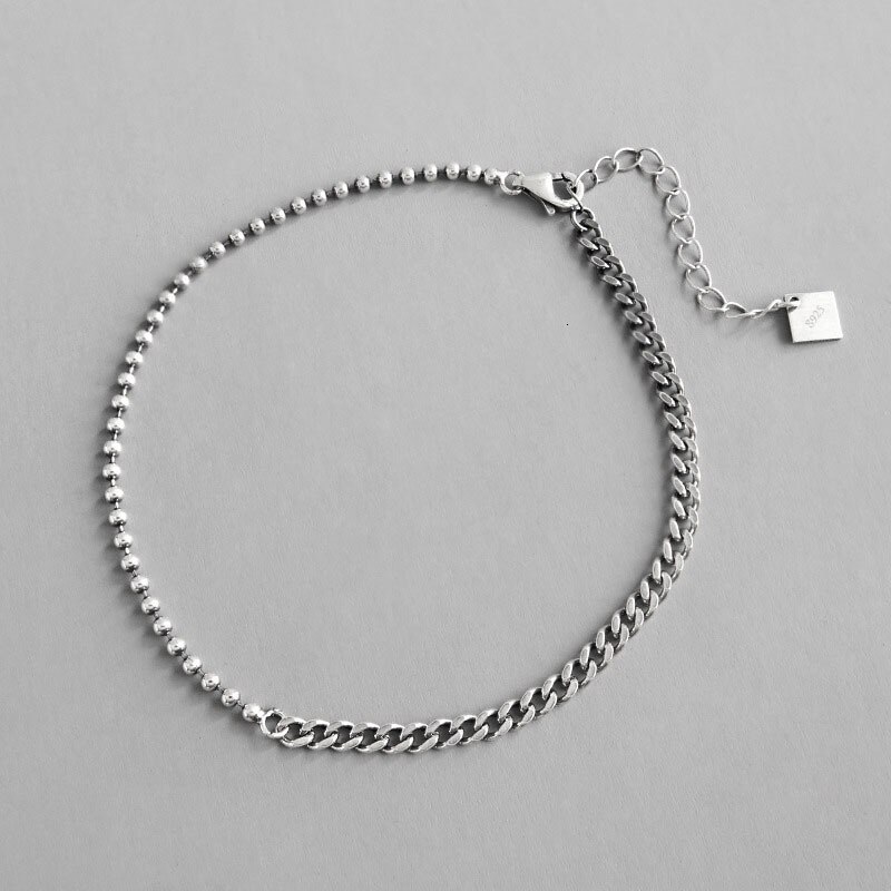 S'Stahl 925 Sterling Silber Fußkettchen Für Frauen Tornozeleira Prata Bransoletka Na Noge Srebro Armbinde Jahrgang Partei Edlen Schmuck