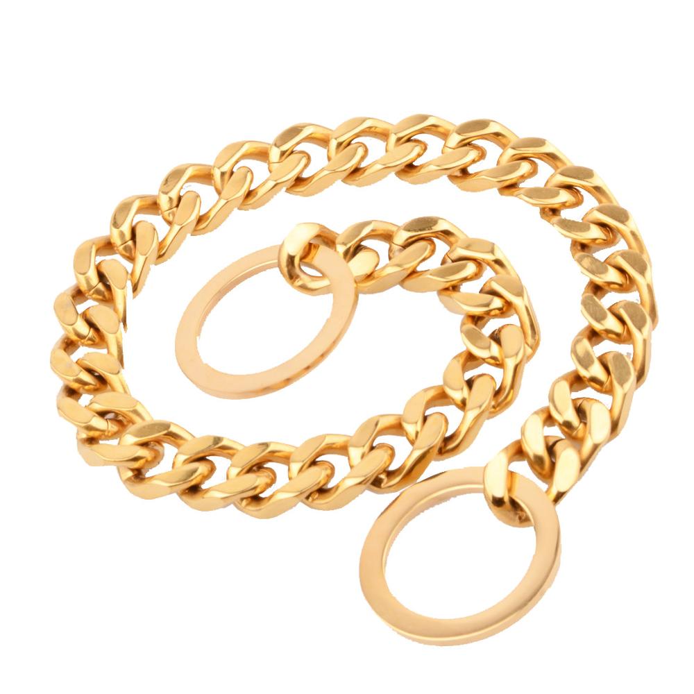 Tiasri Hondenriem Rvs Halsband Verstelbare Huisdier Keten Vier Side Polijsten Retail Dierbenodigdheden