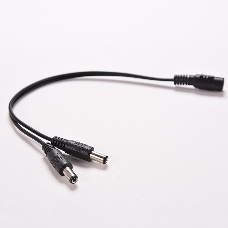 5.5*2.1Mm Dc Power Kabel 1 Female Naar 2 Male Plug Connector Draad Splitter Adapter Voor Veiligheid Cctv camera/Led Strip