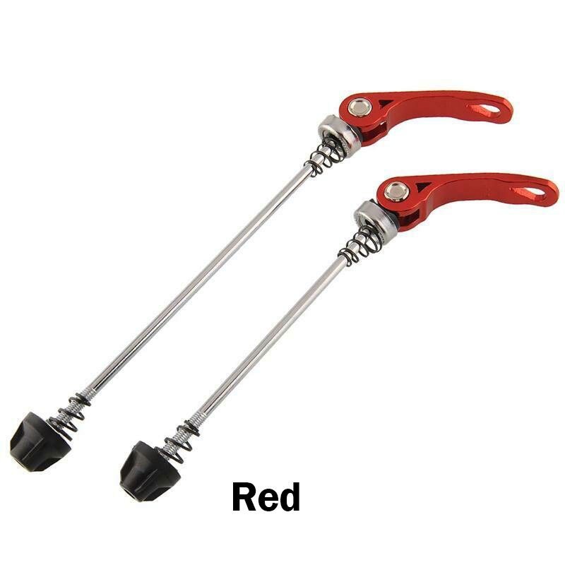 Bike Bicycle Wheel Hub Skewers Quick Release Bolt Lever Axle Kit Durable Bicycle MTB Wheel Hub Skewers: Red