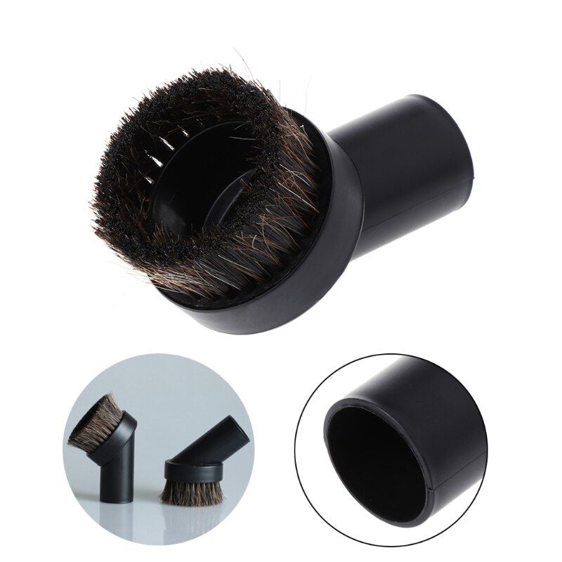 32mm Mixed Horse Hair Round Cleaning Brush Head Vacuum Cleaner Accessories Tool