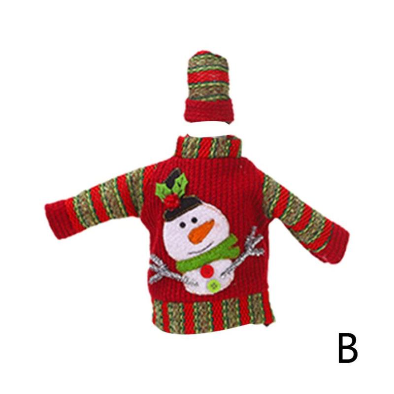 Lelijke trui kerst wijnfleshoes 3 stijl jaar fleshoes kerstversiering op de fles keuken bar benodigdheden: B