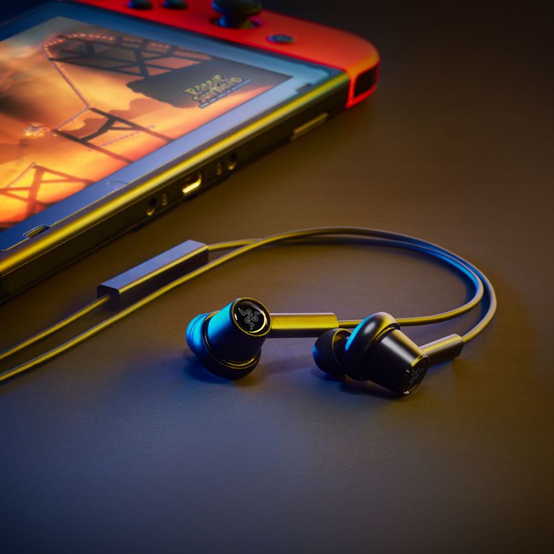 Razer HAMMERHEAD DUO Dual-core in-ear gaming-oortelefoon Stereo muziek Sport-headset 3,5 mm bedrade oordopjes met microfoon Hoofdtelefoon
