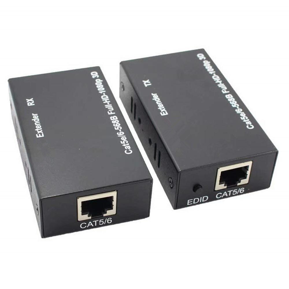 60M HDMI-compatible Extender Cat5e Cat 6 Ethernet IP TCP signal HD to Lan Converter 1080p 3D Transmitter Receiver TX RX